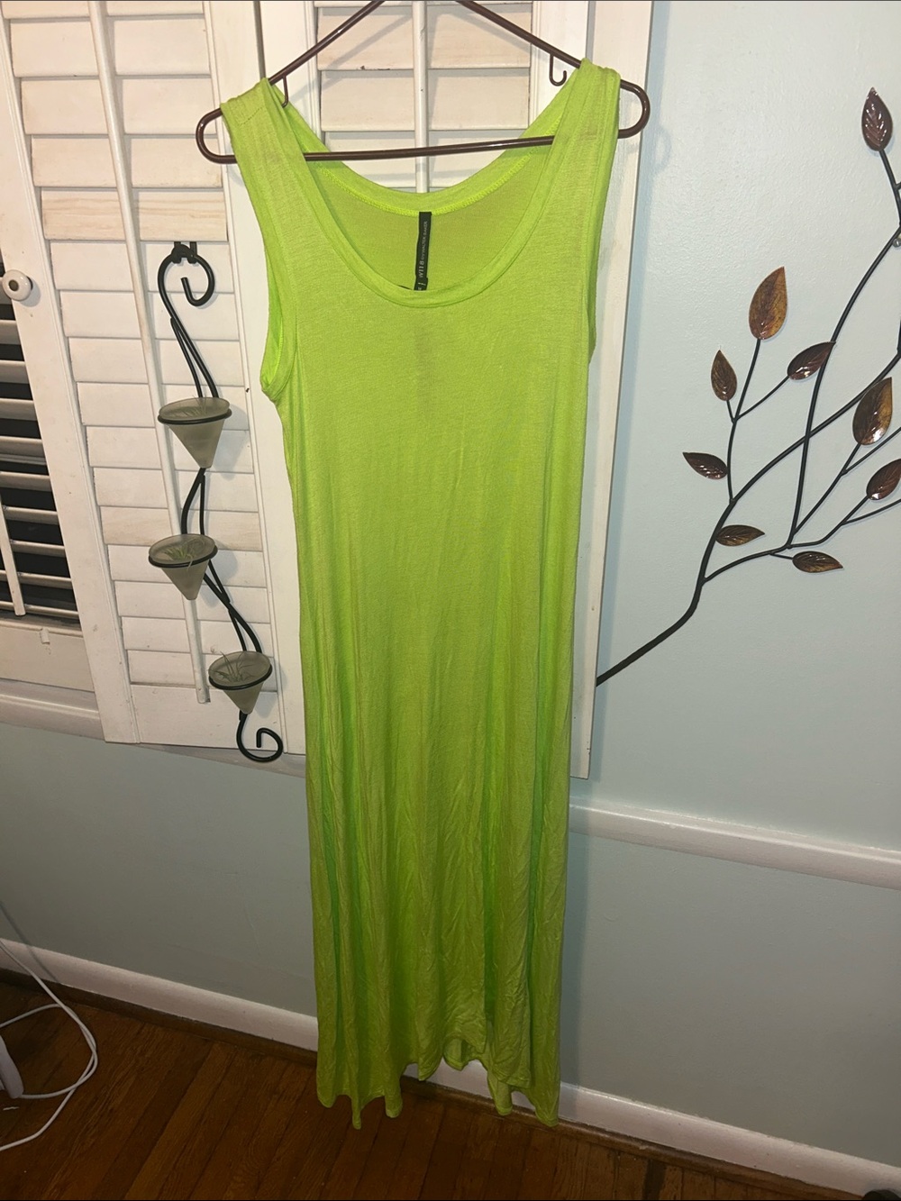 W118 by Walter Baker Neon Lime Sleeveless Maxi Dress